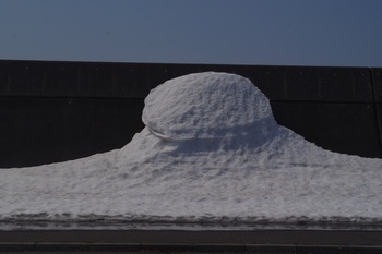 利尻島沓形 残雪