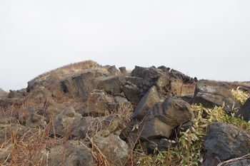 利尻島沓形 溶岩塔