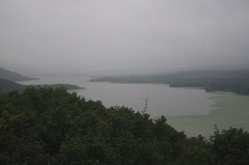 釧路湿原サルボ展望台から塘路湖