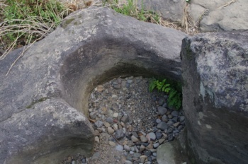 人吉市 釜の奥戸 甌穴