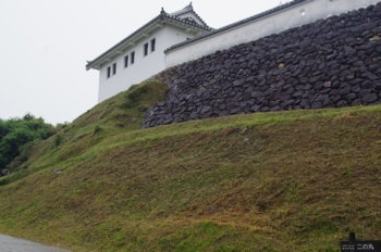 天草下島 富岡城跡 石垣と城壁