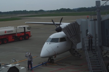 秋田空港 飛行機