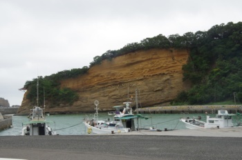 種子島広田漁港 地層