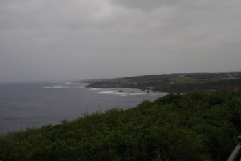 宮古島 ムイガー断崖展望所から西側海岸
