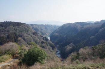山都町 長崎鼻展望所から蘇陽峡