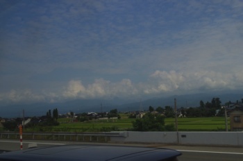 富山平野 立山方面