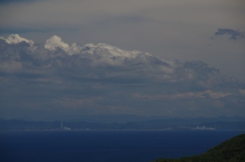 上甑島 トンボロビュースポットから薩摩川内・高千穂峰