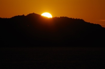 甑島 夕陽