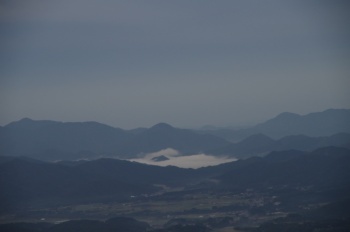 大山 擬宝珠山から雲海
