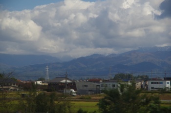 富山平野から剣御前