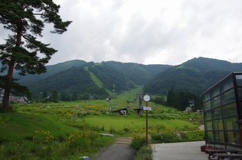 白馬村 エスカルガーデンから五竜岳