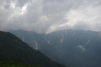 五竜高山植物園から唐松岳