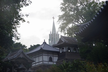 平戸市街 お寺と教会