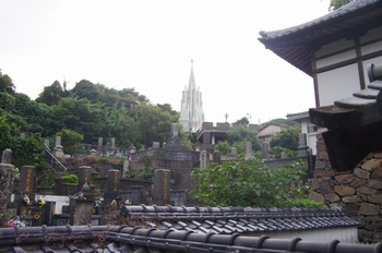 平戸市街 お寺と教会