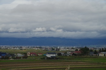 福島県北会津町 新鶴PA付近 磐梯山方面