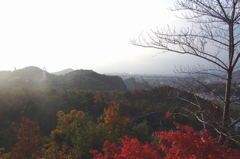 犬山市寂光院 弘法大師像展望台から西側