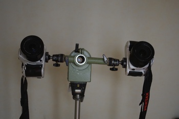 赤道儀とカメラ