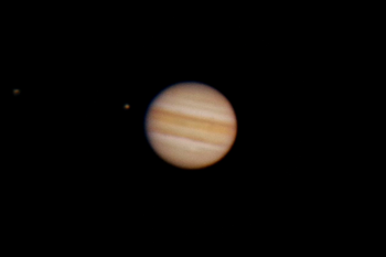 木星とガニメデ