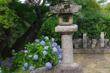 矢田寺参道石灯籠