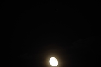 月と木星 １５日