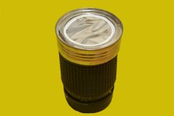 空き缶のフィルタキャップ