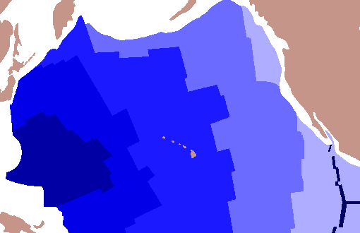 北太平洋海底年代図